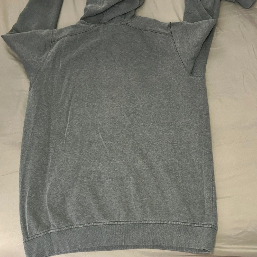 Adidas Gray Pullover Hoodie‎ Big Logo Sweatshirt Hooded Athleisure